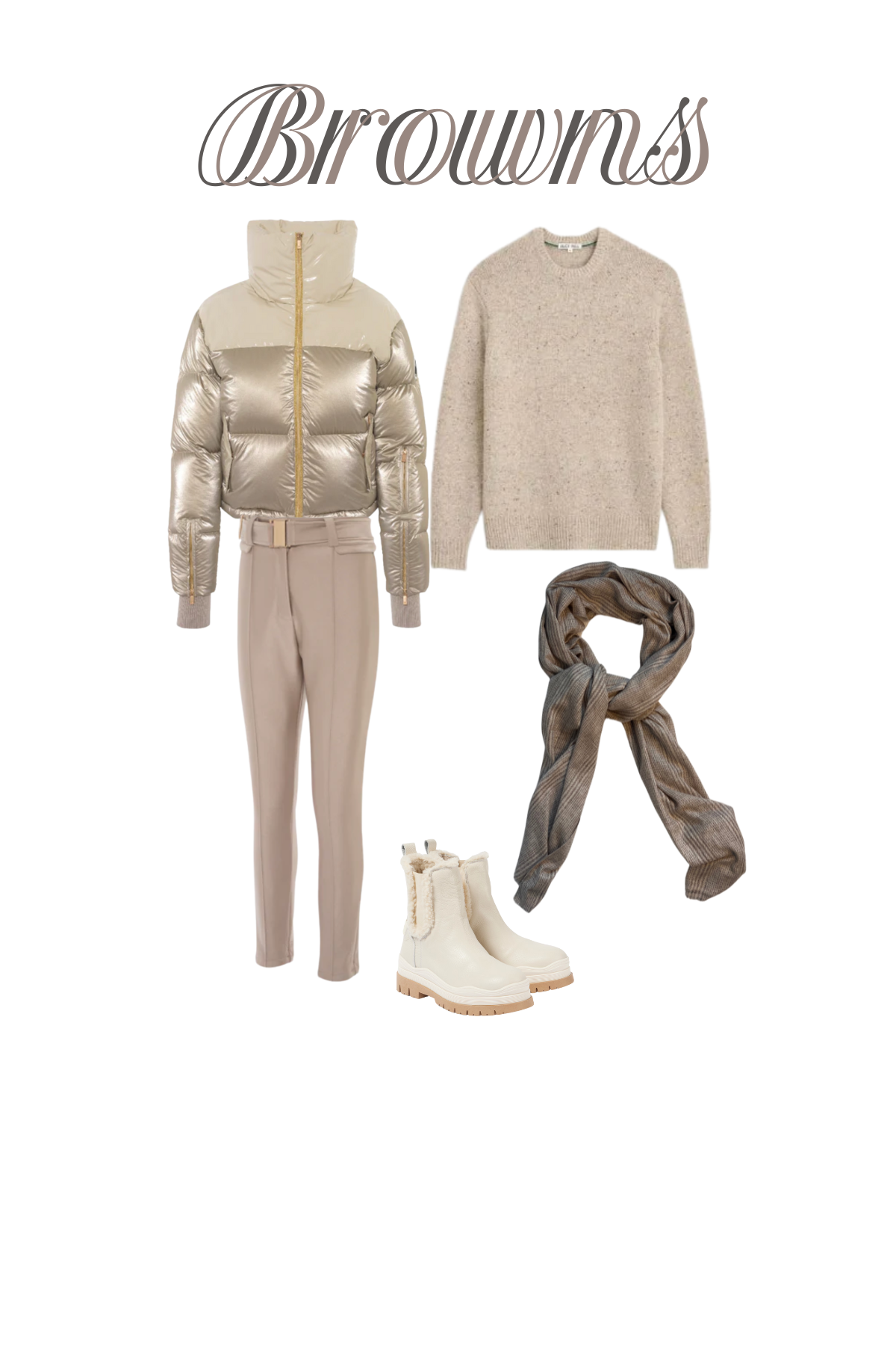 Neutral Cashmere Scarf Dutch Dam