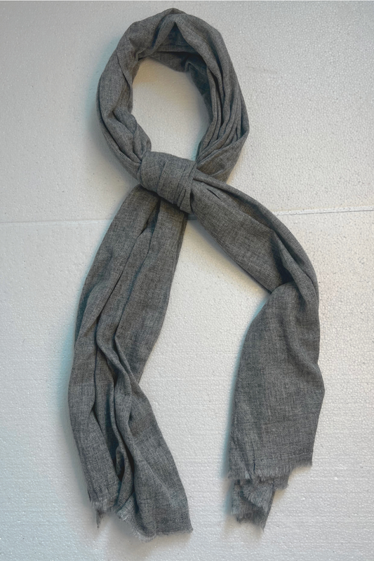 Neutral Cashmere Scarf Grey Whisper