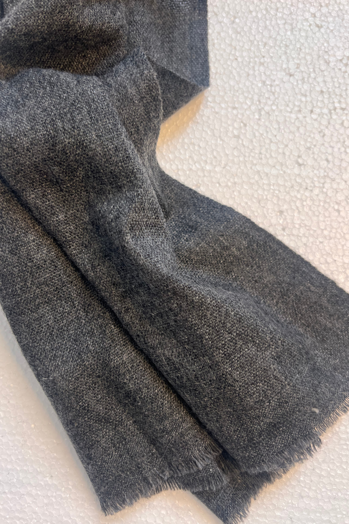 Neutral Cashmere Scarf Buckshot Mud